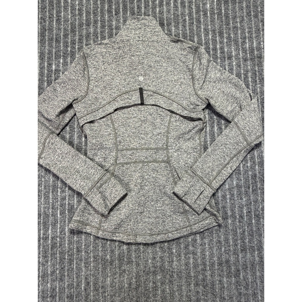 Lululemon Define Jacket 6 Heathered Black White Full Zip Luon Athleisure Sporty - Picture 6 of 7